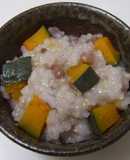 炊飯器で簡単！小豆とかぼちゃの玄米粥
