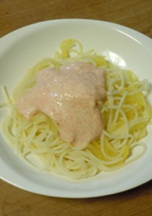 そうめん南瓜（金糸瓜）入り明太子スパ-レシピのメイン写真