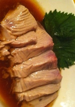 カツオの炙り~ごま油風味~-レシピのメイン写真