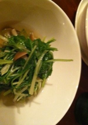 水菜とキノコのおひたし-レシピのメイン写真