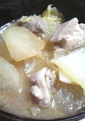 鶏大根の簡単みそ煮-レシピのメイン写真
