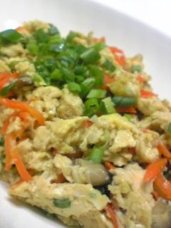 凍っちゃった豆腐で炒り豆腐-レシピのメイン写真