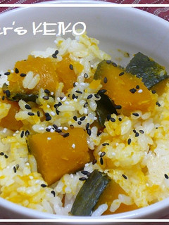 【農家のレシピ】かぼちゃご飯-レシピのメイン写真