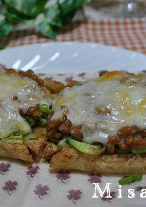 油揚げのチーズ焼き葱と納豆バージョン-レシピのメイン写真
