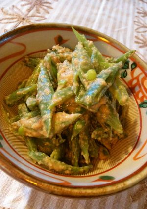母の味♪ささげの胡麻味噌和え-レシピのメイン写真