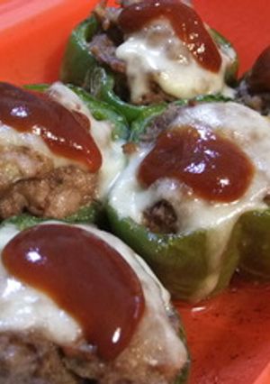 ルクエでピーマンの肉詰め!-レシピのメイン写真