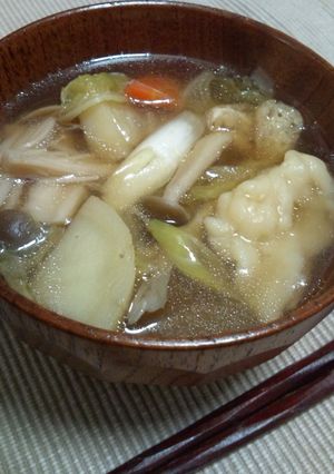 母の味。野菜たっぷり♪すいとん-レシピのメイン写真