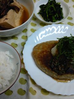 もっちり!蓮根と豆腐のハンバーグ-レシピのメイン写真