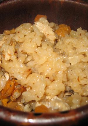 鍋炊き。きのこご飯-レシピのメイン写真
