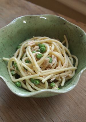ツナとグリーンピースのスパゲティサラダ-レシピのメイン写真
