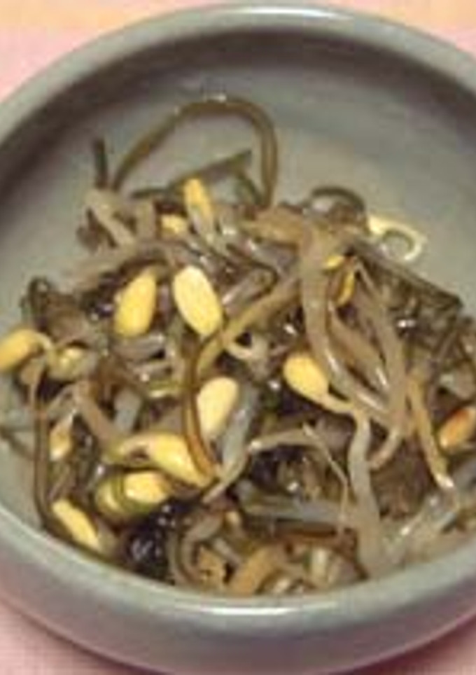 大豆もやしと切り昆布の和え物-レシピのメイン写真