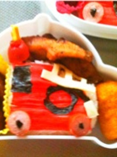 キャラ弁☆消防車-レシピのメイン写真