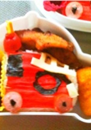 キャラ弁☆消防車-レシピのメイン写真