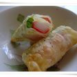 ミニアスパラとチーズの餃子の皮巻き