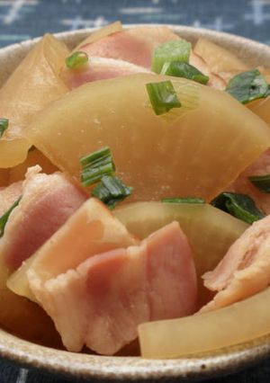 簡単☆ベーコンと大根の煮物♪-レシピのメイン写真