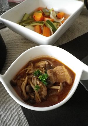 豚肉とたっぷりきのこの赤ワイン煮-レシピのメイン写真