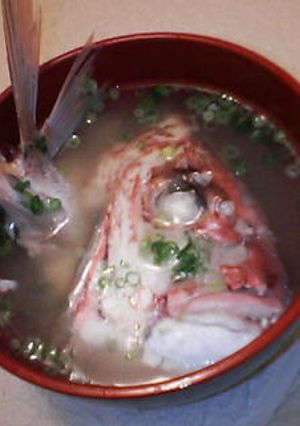真鯛　あら味噌汁-レシピのメイン写真