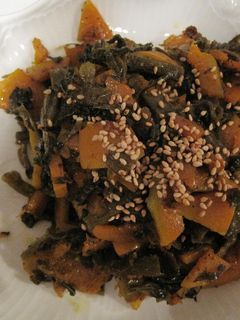 かぼちゃの高菜炒め-レシピのメイン写真