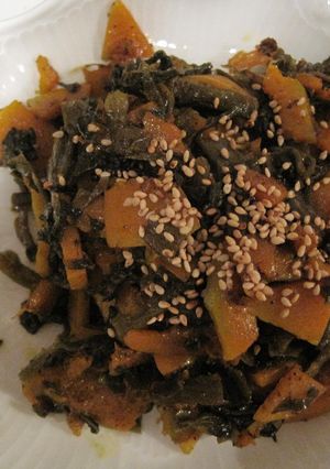 かぼちゃの高菜炒め-レシピのメイン写真