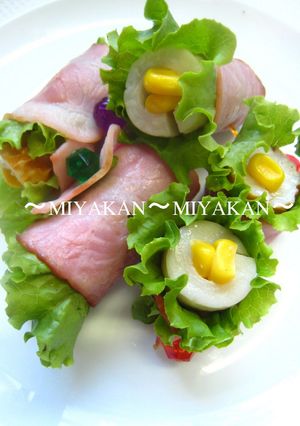 ふりふり♪くるくる♪ベーコンレタス巻-レシピのメイン写真