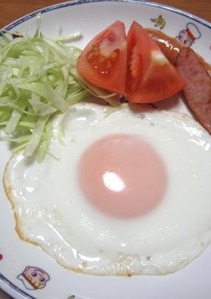 半熟目玉焼きウインナー添え-レシピのメイン写真