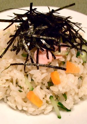 ドレッシング de 簡単サラダ寿司-レシピのメイン写真