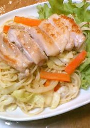 ☆ガーリックチキンのボリュームパスタ☆-レシピのメイン写真