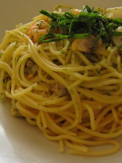 青のりとあさりのガーリックパスタ-レシピのメイン写真