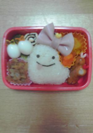 大きいリボンの「おばけちゃん弁当」-レシピのメイン写真