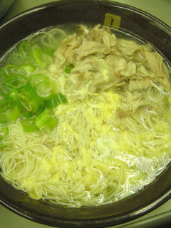 経済的な鶏ガラそうめん:200円ランチ-レシピのメイン写真