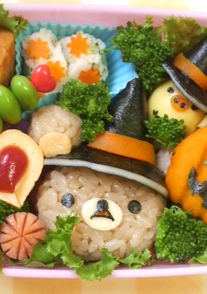キャラ弁　ハロウィンリラックマ-レシピのメイン写真