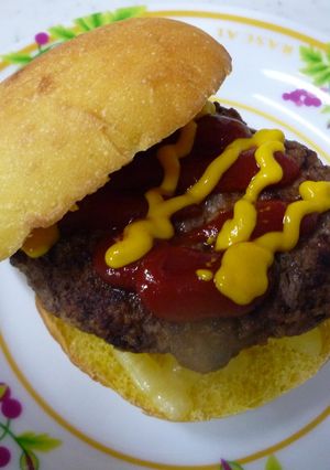 ハンバーガーに★かぼちゃのバンズ★-レシピのメイン写真