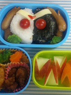 キャラ弁 仮面ライダーw-レシピのメイン写真