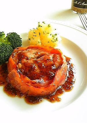 豚ヒレ肉ベーコン巻きハニーマスタードソース-レシピのメイン写真
