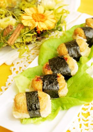 お弁当にも♪　小さなつくねおにぎり-レシピのメイン写真