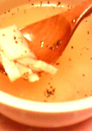 不思議食感♪トロケる洋風はんぺんスープ-レシピのメイン写真