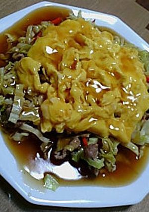 キャベツ＋卵＋あんかけ＝美味しい！-レシピのメイン写真