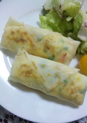 茹で卵と野菜の春巻き-レシピのメイン写真