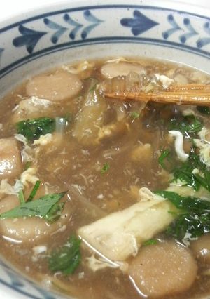 なすとお麩がとろける・・☆和春雨スープ☆-レシピのメイン写真