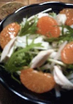水菜＋大根のサラダ・アジアンdressing-レシピのメイン写真