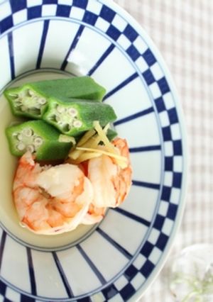 エビとオクラの葛煮♪-レシピのメイン写真