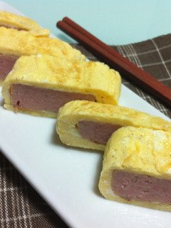 ボリューム満点♡スパム卵焼き♪-レシピのメイン写真
