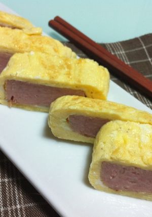 ボリューム満点♡スパム卵焼き♪-レシピのメイン写真