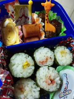 お手軽♪細巻きなおにぎり☆お弁当に!-レシピのメイン写真