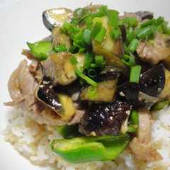 รูปของ 青じそ風味☆みそ炒め丼