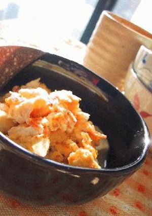 豆腐と干しエビの玉子綴じ。-レシピのメイン写真