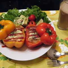 パプリカの肉詰め-レシピのメイン写真