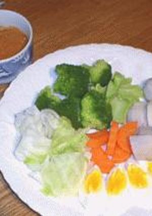 温野菜のガトガト風サラダ-レシピのメイン写真