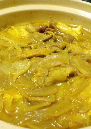 カレー風味の肉豆腐-レシピのメイン写真