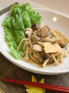 きのこと鶏肉の柚胡椒炒め-レシピのメイン写真